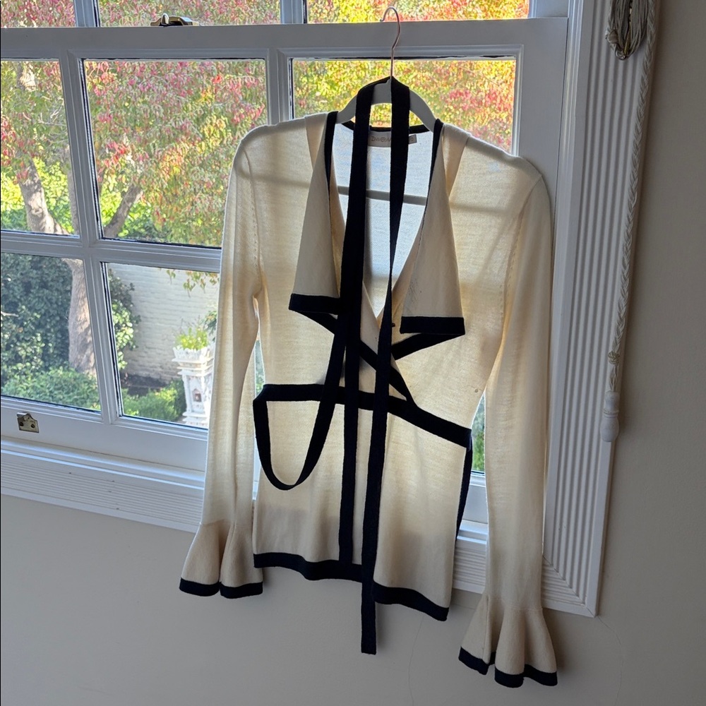 Zimmerman Cream and Black Cardigan